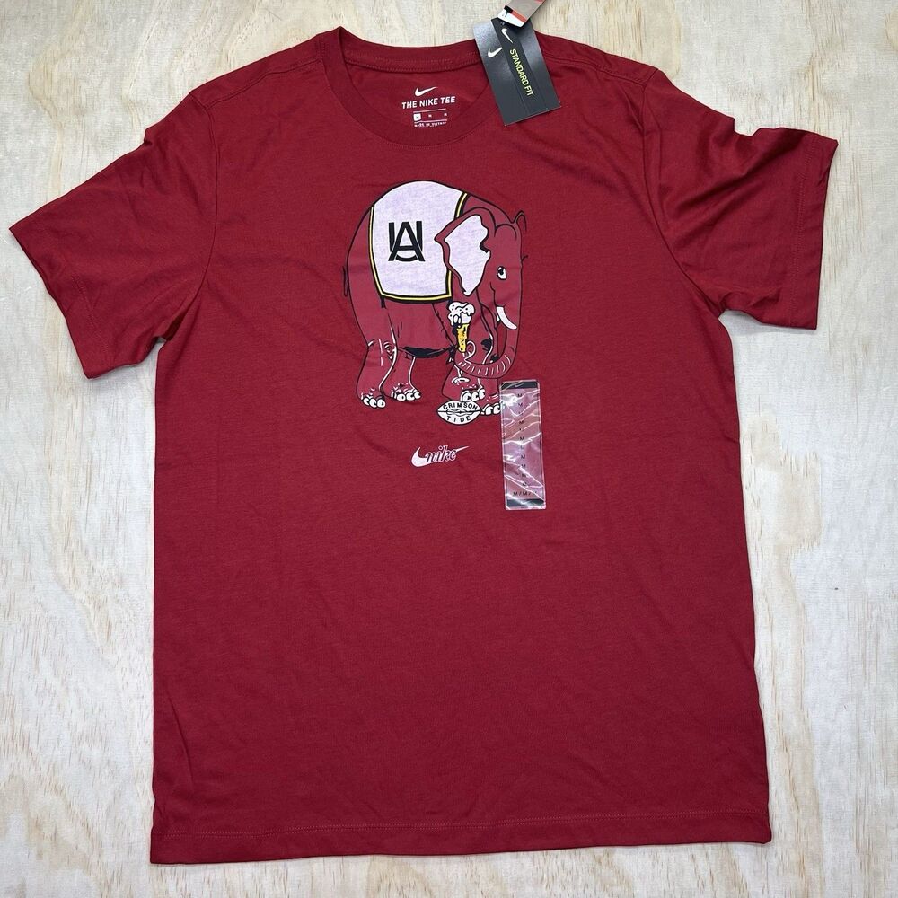 NEW MD Alabama Crimson Tide Nike Old-School Logo Tri-Blend Shirt Short Sleeve